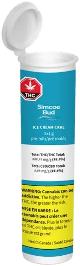Ice Cream Cake Pre-Roll 2x1g tube